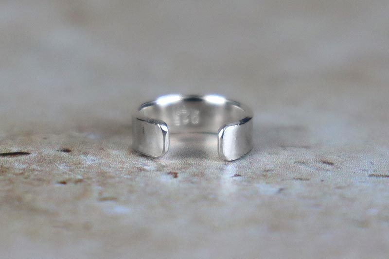 3mm Mirror Shine Ear Cuff Sterling Silver