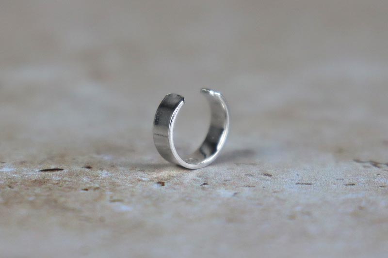 3mm Mirror Shine Ear Cuff Sterling Silver
