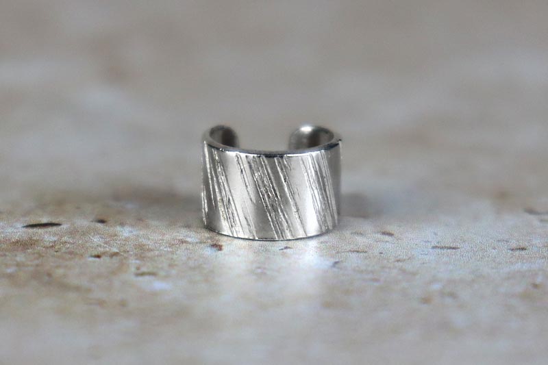 6mm Line Ear Cuff Sterling Silver