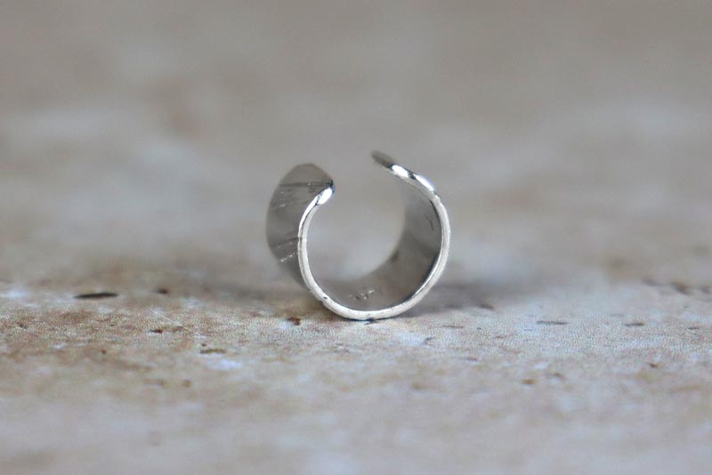 6mm Line Ear Cuff Sterling Silver