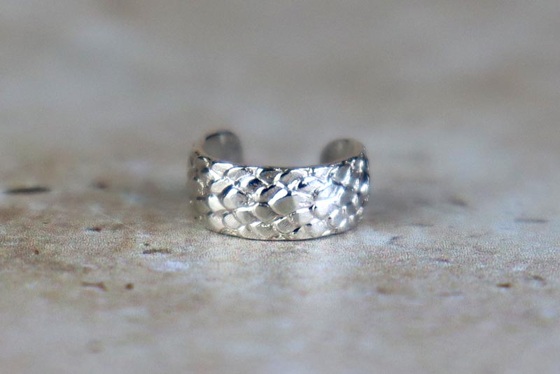 Snake Ear Cuff Sterling Silver