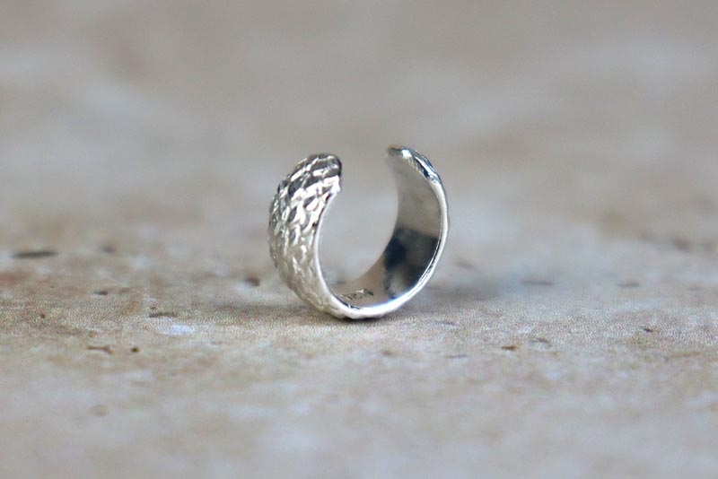 Snake Ear Cuff Sterling Silver