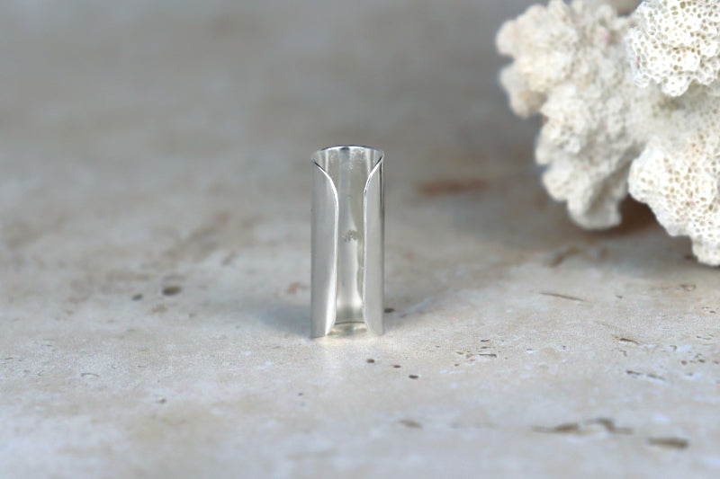 25mm Mirror Shine Ear Cuff Sterling Silver