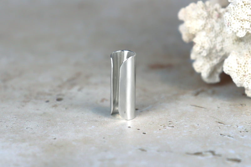 25mm Mirror Shine Ear Cuff Sterling Silver