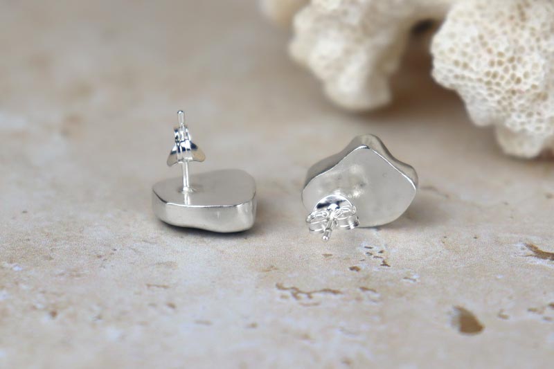 Welsh Sea Glass Stud Earrings