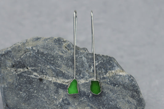 Welsh Sea Glass Drop Earrings