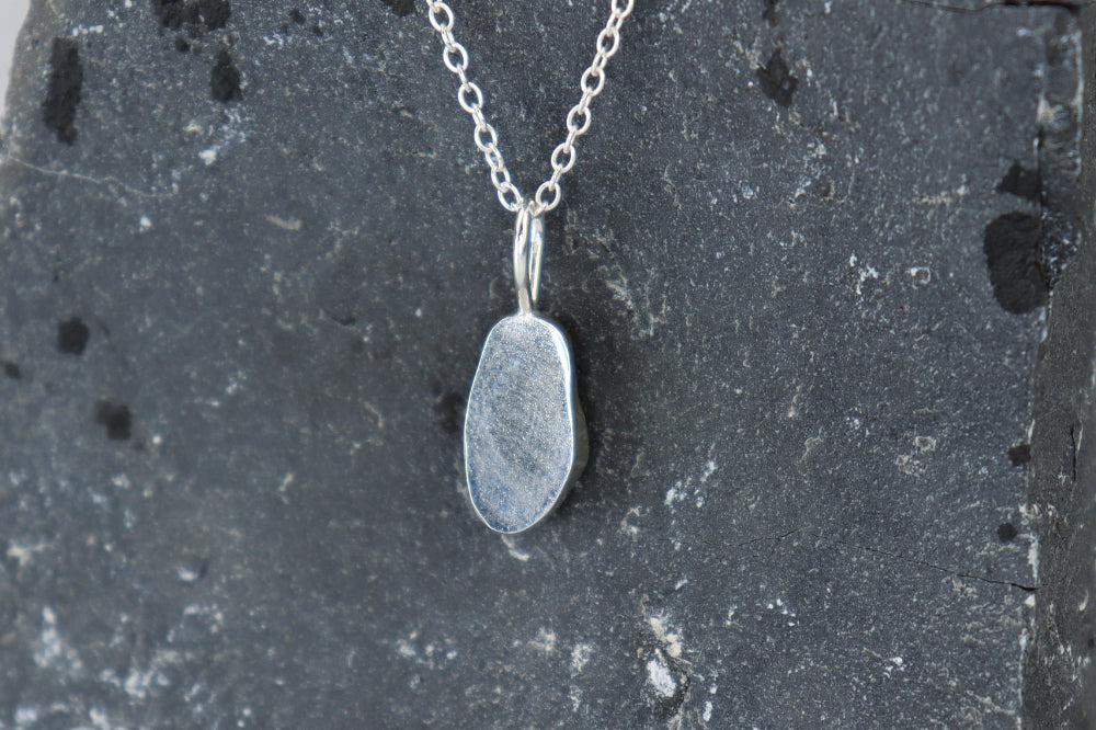 Welsh Sea Glass Silver Necklace