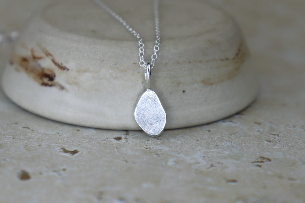 Welsh Sea Glass Silver Necklace