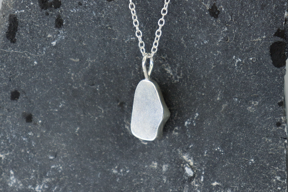 Welsh Sea Glass Silver Necklace