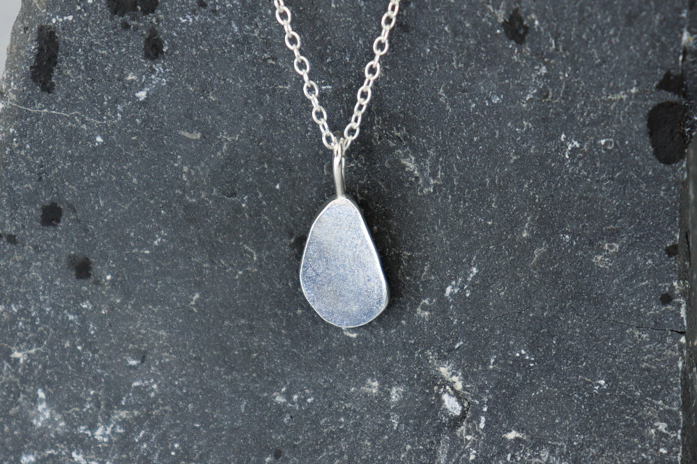 Welsh Sea Glass Silver Necklace