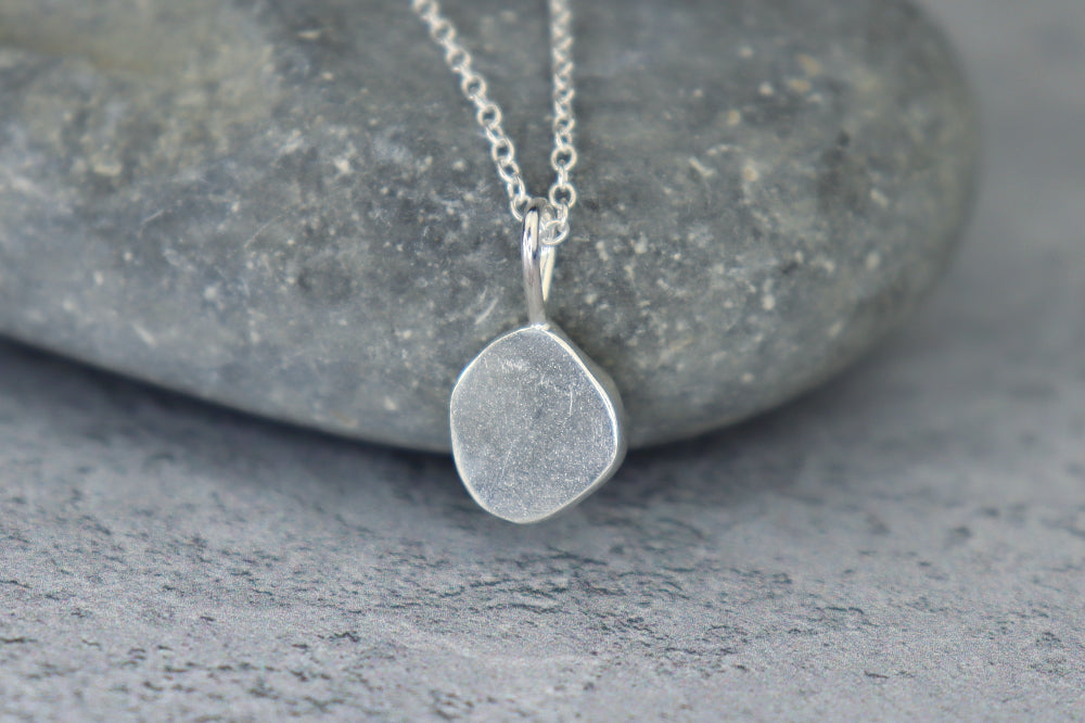 Welsh Sea Glass Silver Necklace