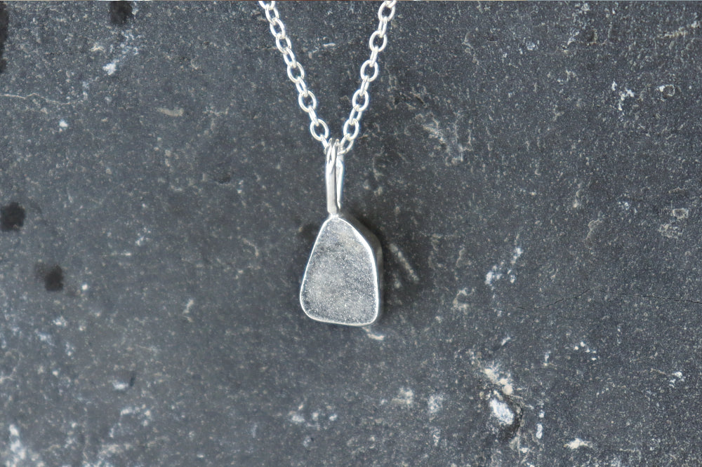 Welsh Sea Glass Silver Necklace