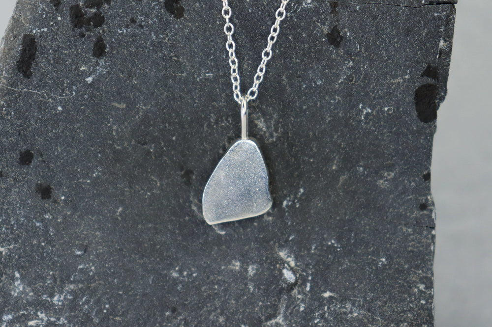 Welsh Sea Glass Silver Necklace