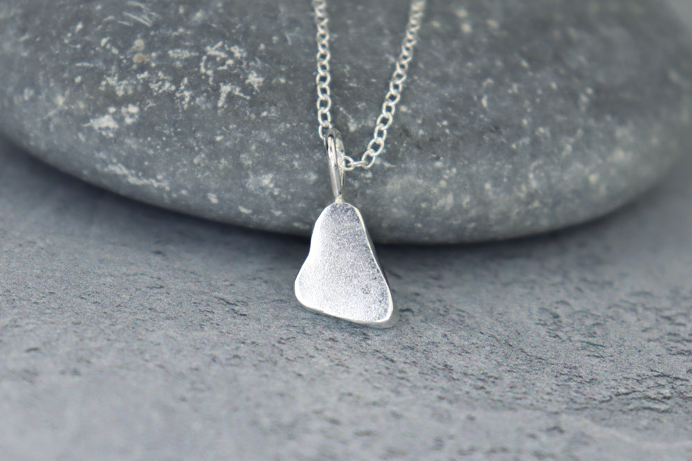 Welsh Sea Glass Silver Necklace