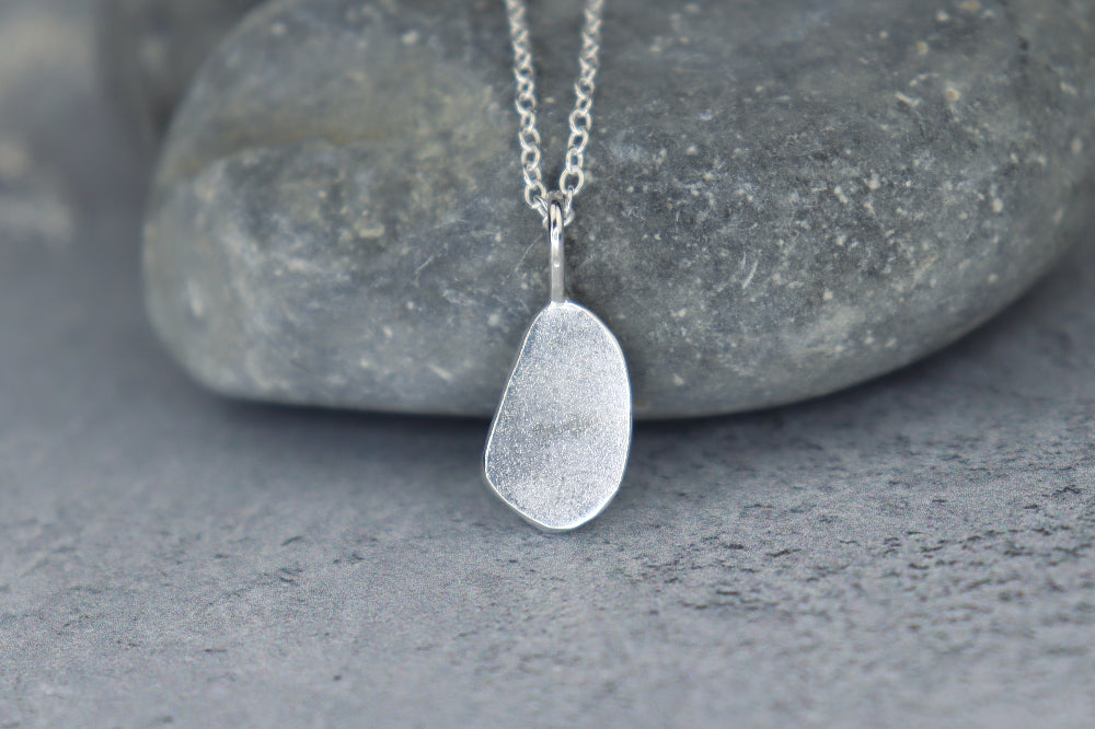 Welsh Sea Glass Silver Necklace