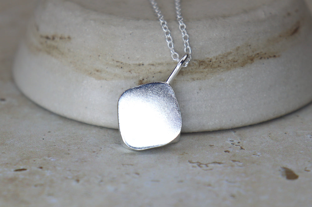 Welsh Sea Glass Silver Necklace