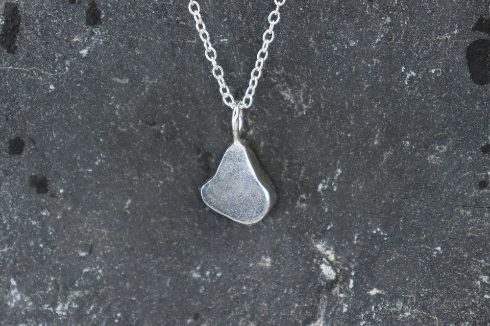 Welsh Sea Glass Silver Necklace