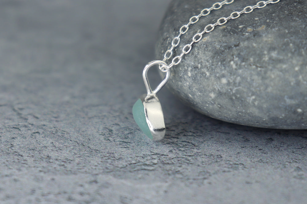 Welsh Sea Glass Silver Necklace