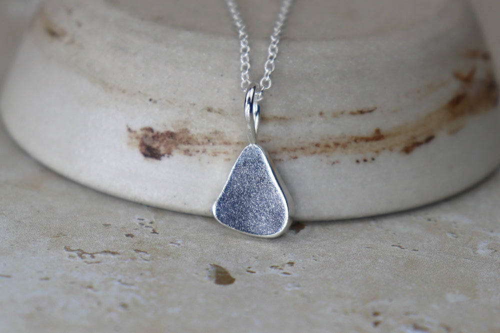 Welsh Sea Glass Silver Necklace