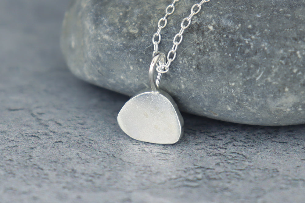 Welsh Sea Glass Silver Necklace