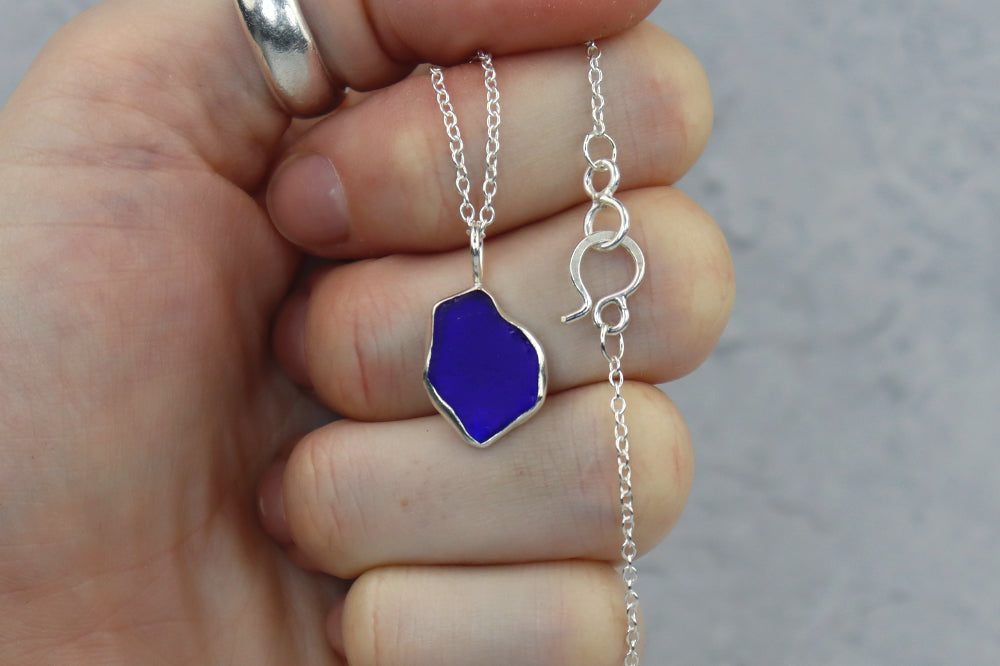 Welsh Sea Glass Silver Necklace