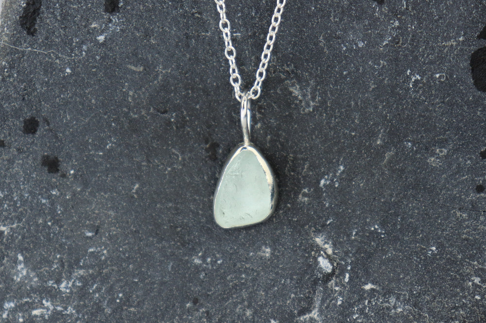 Welsh Sea Glass Silver Necklace