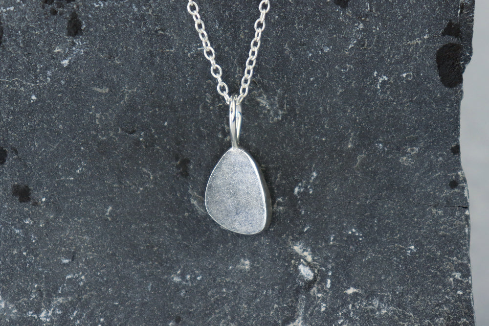 Welsh Sea Glass Silver Necklace