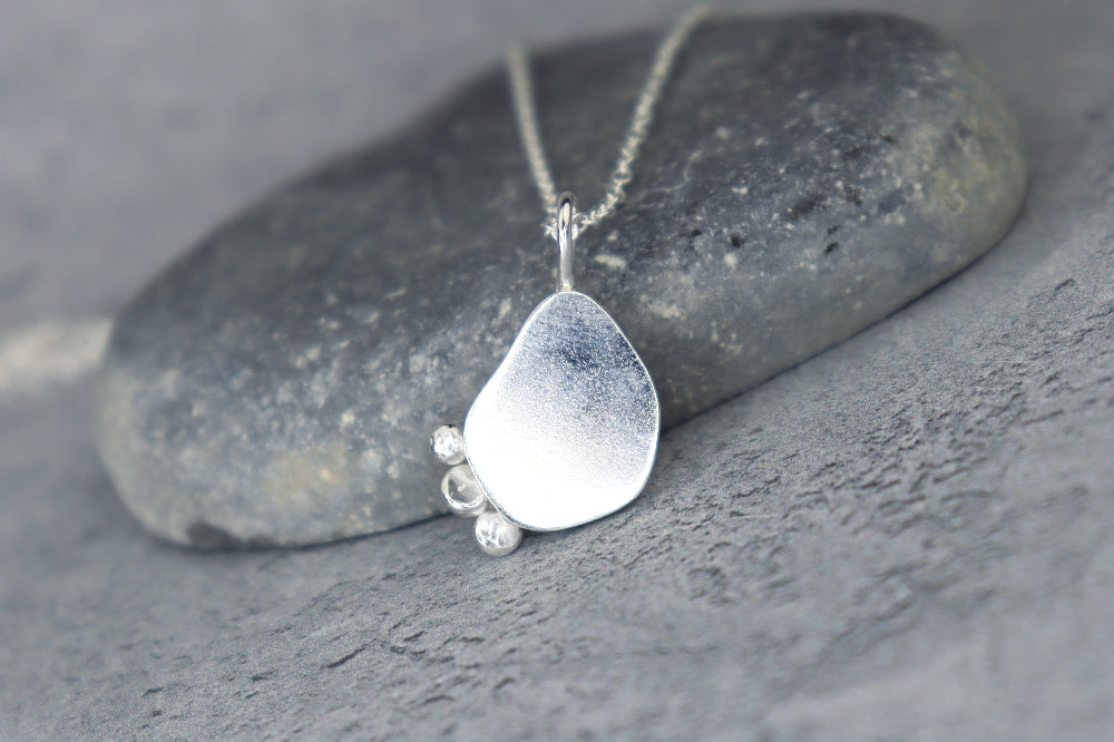 Welsh Sea Glass Silver Necklace