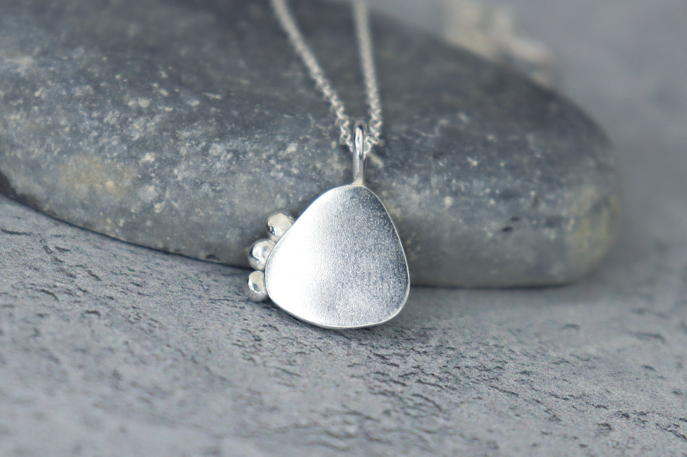 Welsh Sea Glass Silver Necklace