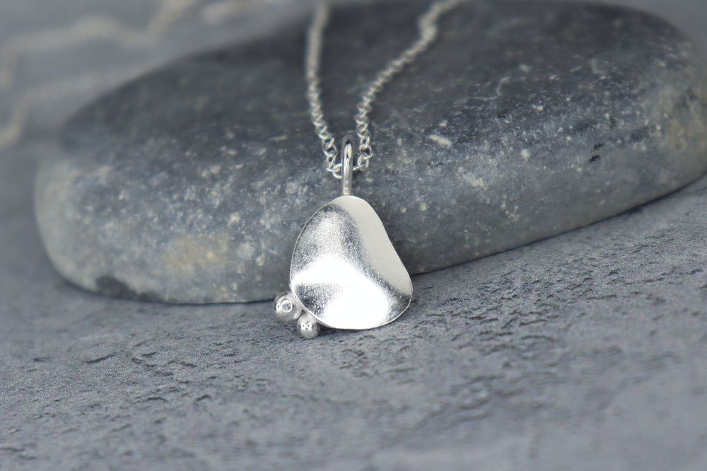 Welsh Sea Glass Silver Necklace