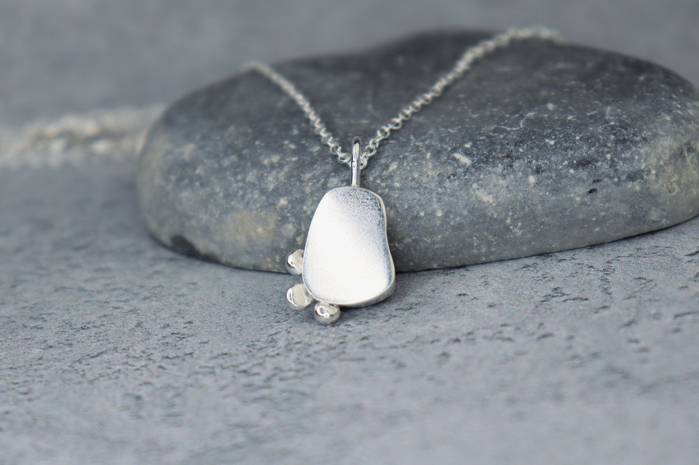 Welsh Sea Glass Silver Necklace
