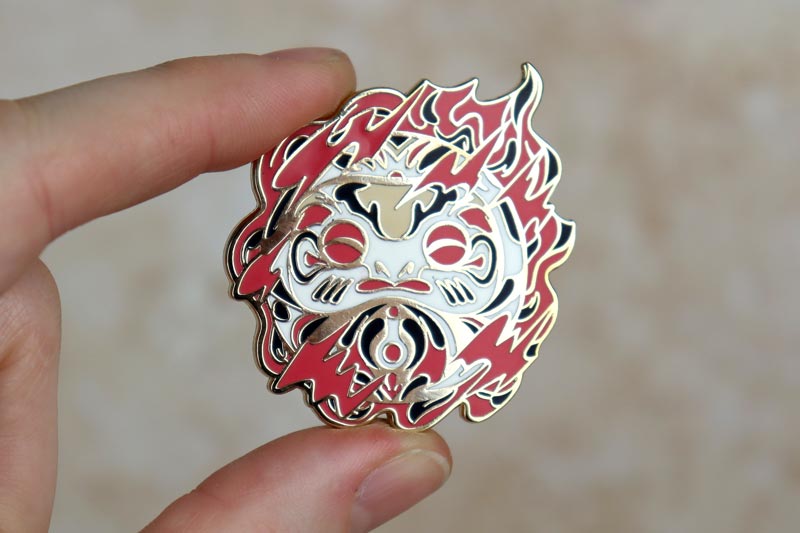 Showstopper Will Daruma Doll Enamel Pin