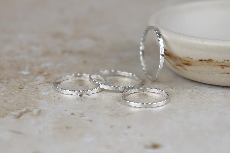 2mm Twist Sterling Silver Band