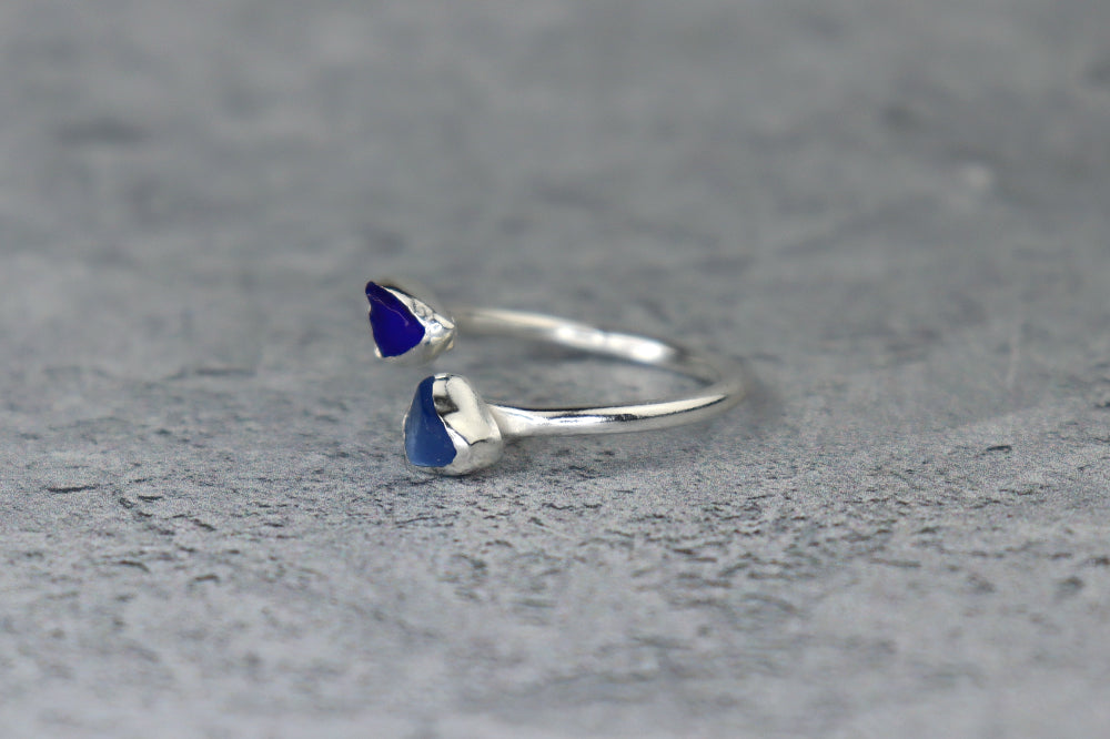 UK Size N/O Welsh Sea Glass Ring