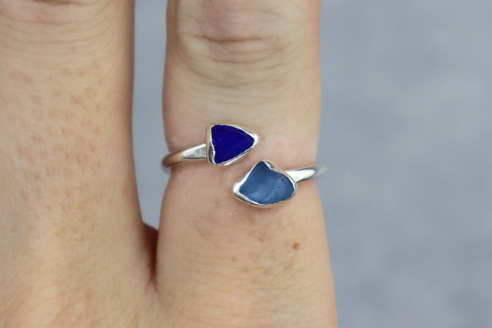 UK Size N/O Welsh Sea Glass Ring
