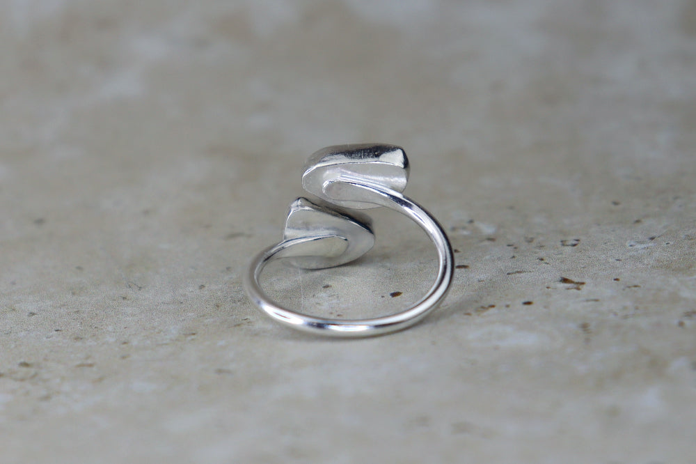 UK Size Q Welsh Sea Glass Ring
