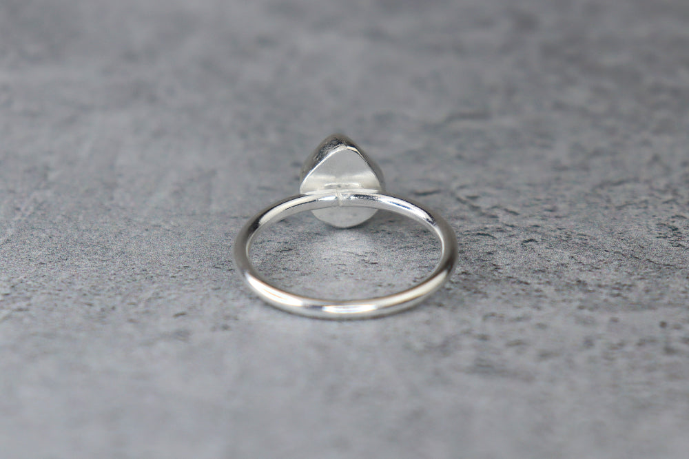UK Size Q Welsh Sea Glass Ring