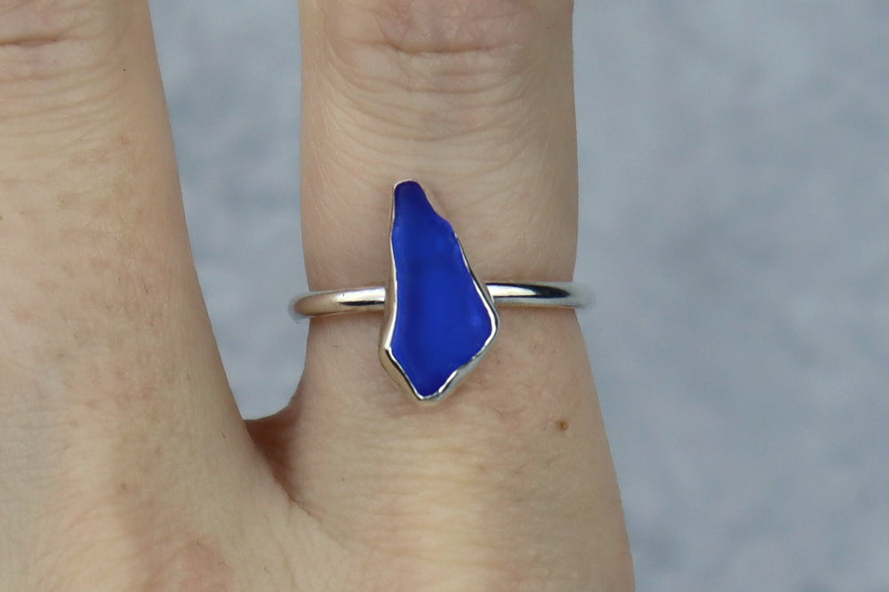 UK Size N/O Welsh Sea Glass Ring