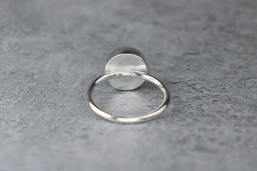 UK Size Q Welsh Sea Glass Ring