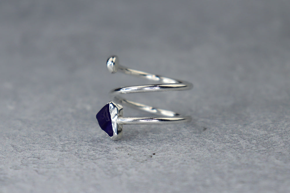 UK Size K/L Welsh Sea Glass Ring