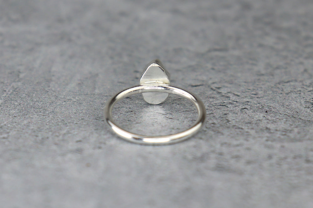 UK Size O Welsh Sea Glass Ring
