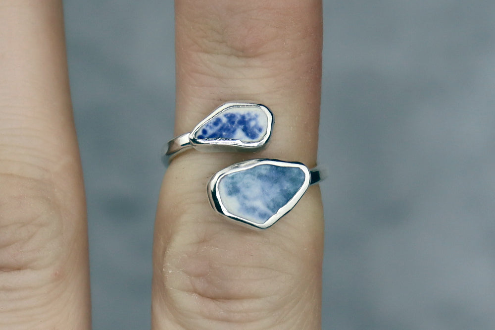 UK Size I/J Welsh Sea Pottery Ring