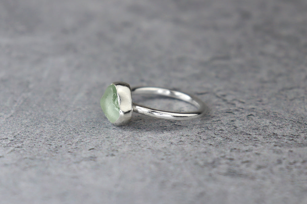 UK Size K Welsh Sea Glass Ring