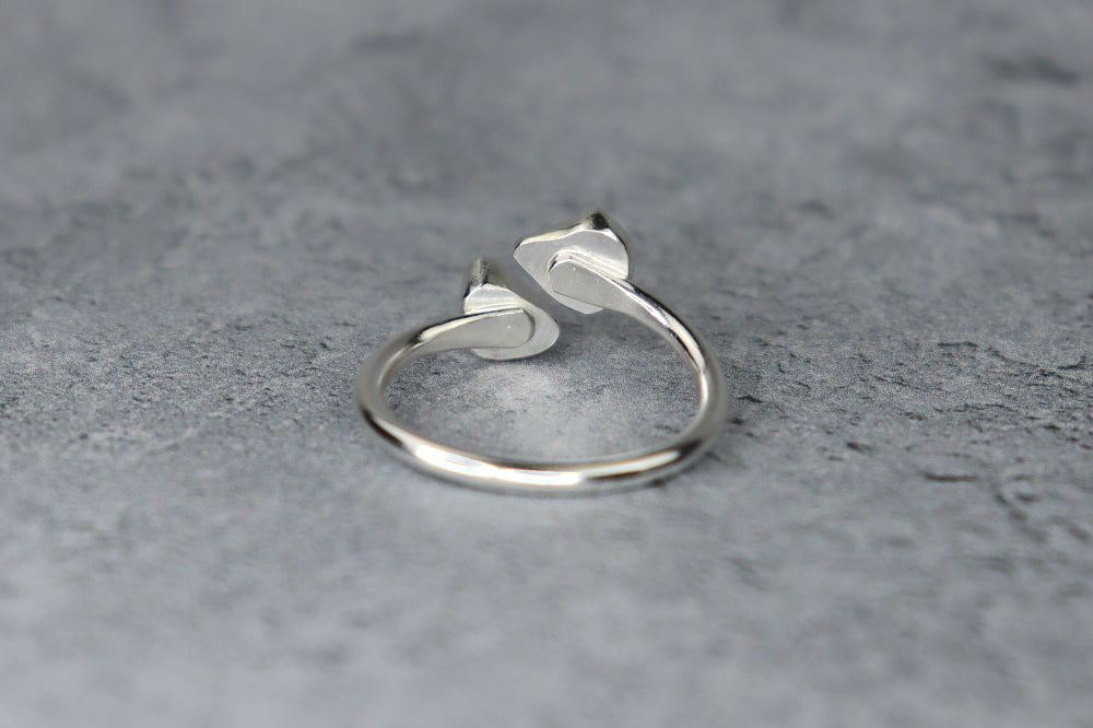 UK Size P Welsh Sea Glass Ring