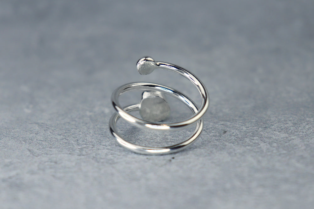 UK Size O/P Welsh Sea Glass Ring