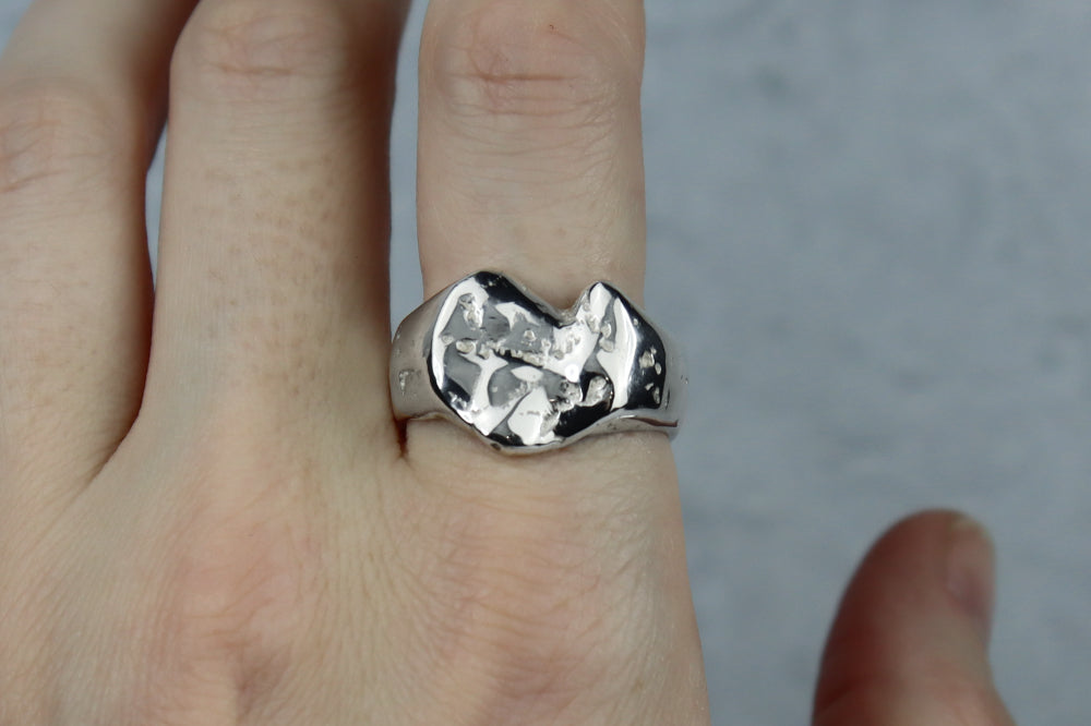 UK Size V/W Welsh Signet Ring