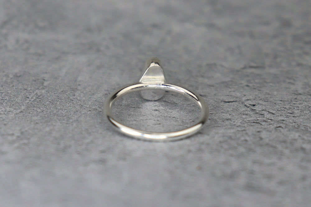 UK Size O Welsh Sea Glass Ring