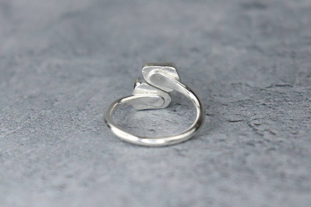 UK Size L Welsh Sea Glass Ring