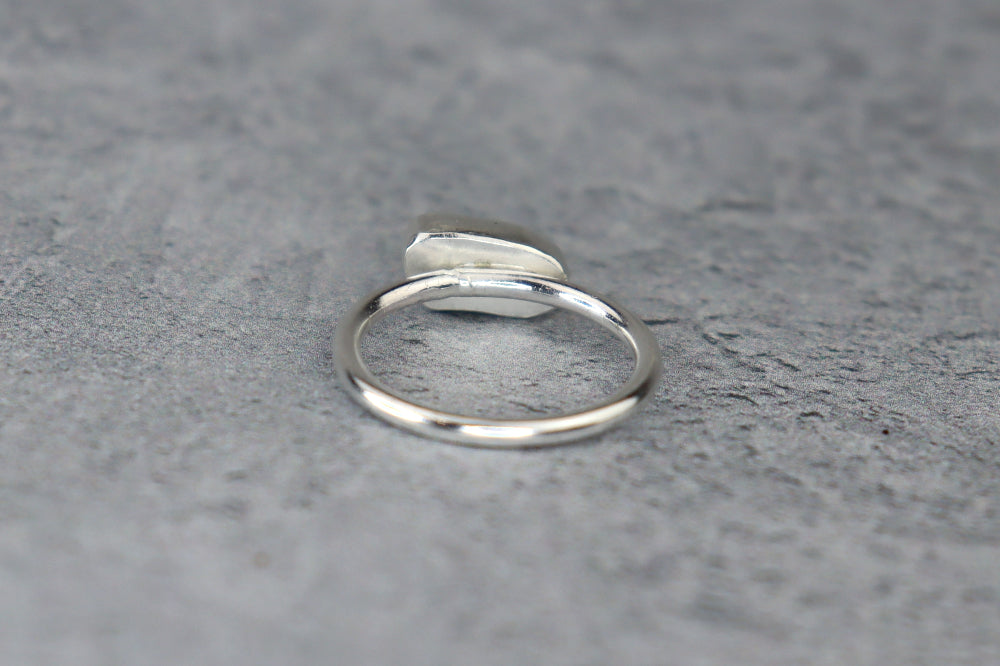 UK Size M Welsh Sea Glass Ring