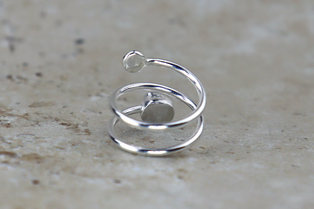 UK Size N Welsh Sea Glass Ring